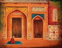 S. A. Noory, 18 x 24 Inch, Acrylic on Canvas, Cityscape Painting, AC-SAN-229 S. A. Noory, 18 x 24 Inch, Acrylic on Canvas, Cityscape Painting, AC-SAN-229